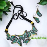 Handmade & Hand‑Painted Terracotta Jewellery Set