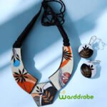 Handmade & Hand‑Painted Terracotta Jewellery Set