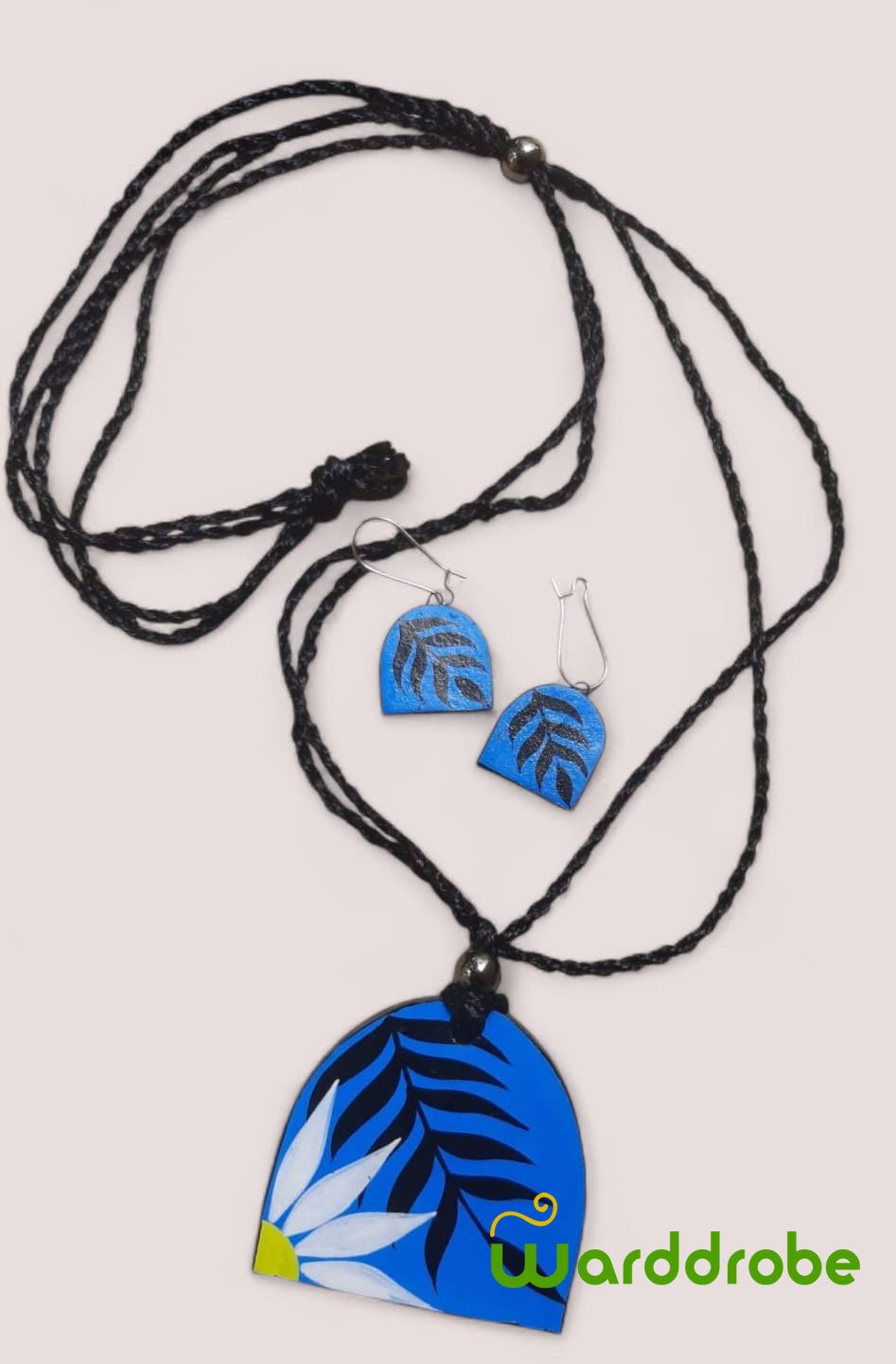 Handmade & Hand‑Painted Terracotta Jewellery Set - Image 3