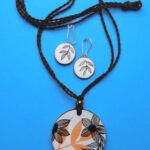 Handmade & Hand‑Painted Terracotta Jewellery Set