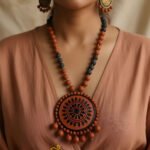 Handmade & Hand‑Painted Terracotta Jewellery Set