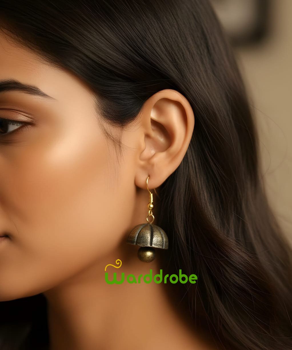 Handmade & Hand‑Painted Terracotta Jewellery Set - Image 2