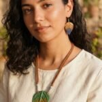 Handmade & Hand‑Painted Terracotta Jewellery Set