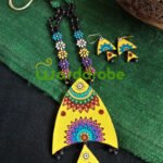 Handmade & Hand‑Painted Terracotta Jewellery Set