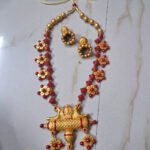 Handmade & Hand‑Painted Terracotta Jewellery Set