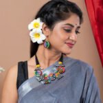 Handmade & Hand‑Painted Terracotta Jewellery Set