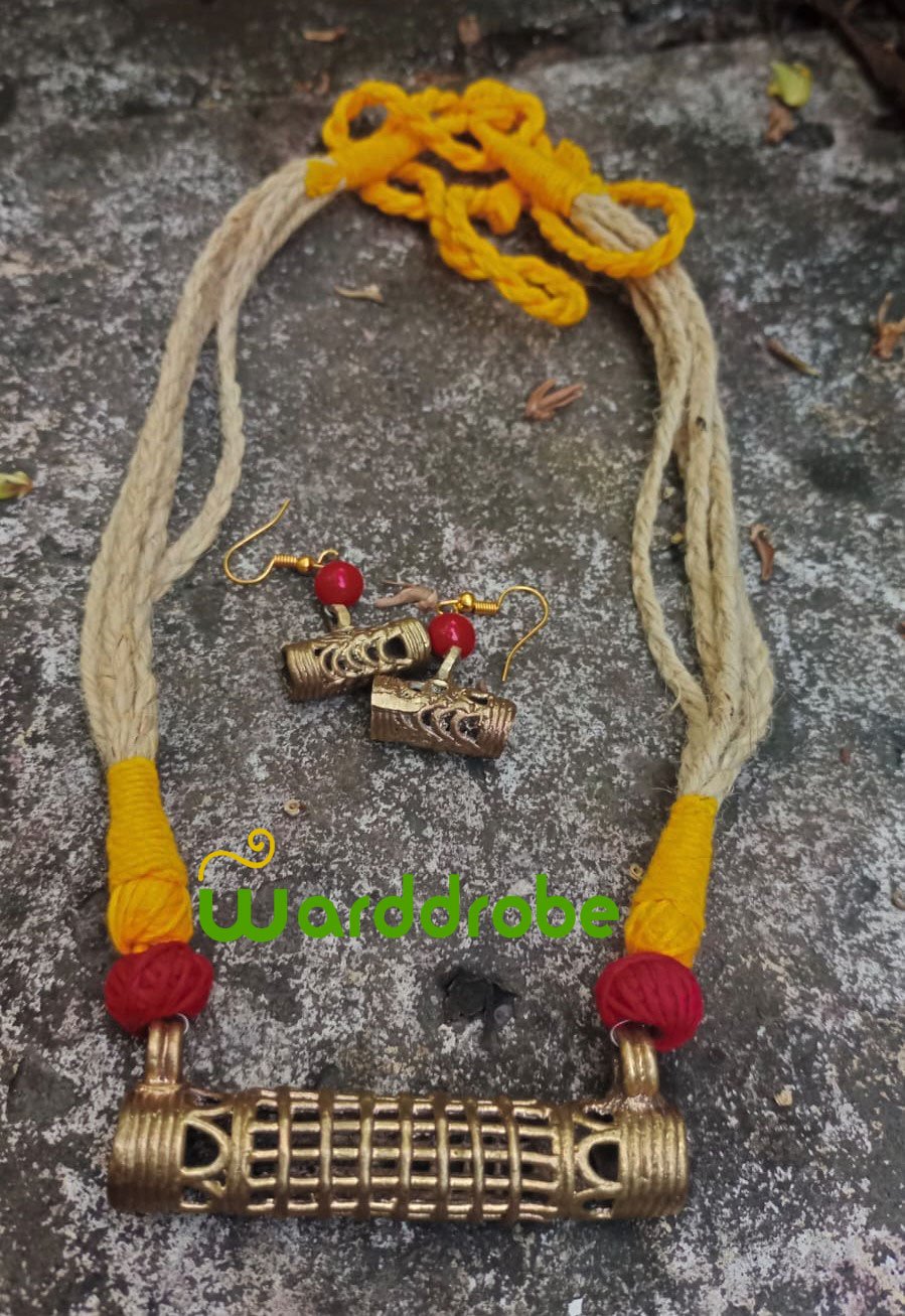 Handmade Dokra Jewellery Set