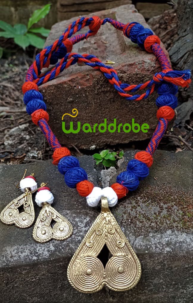 Handmade Dokra Jewellery Set - Image 2