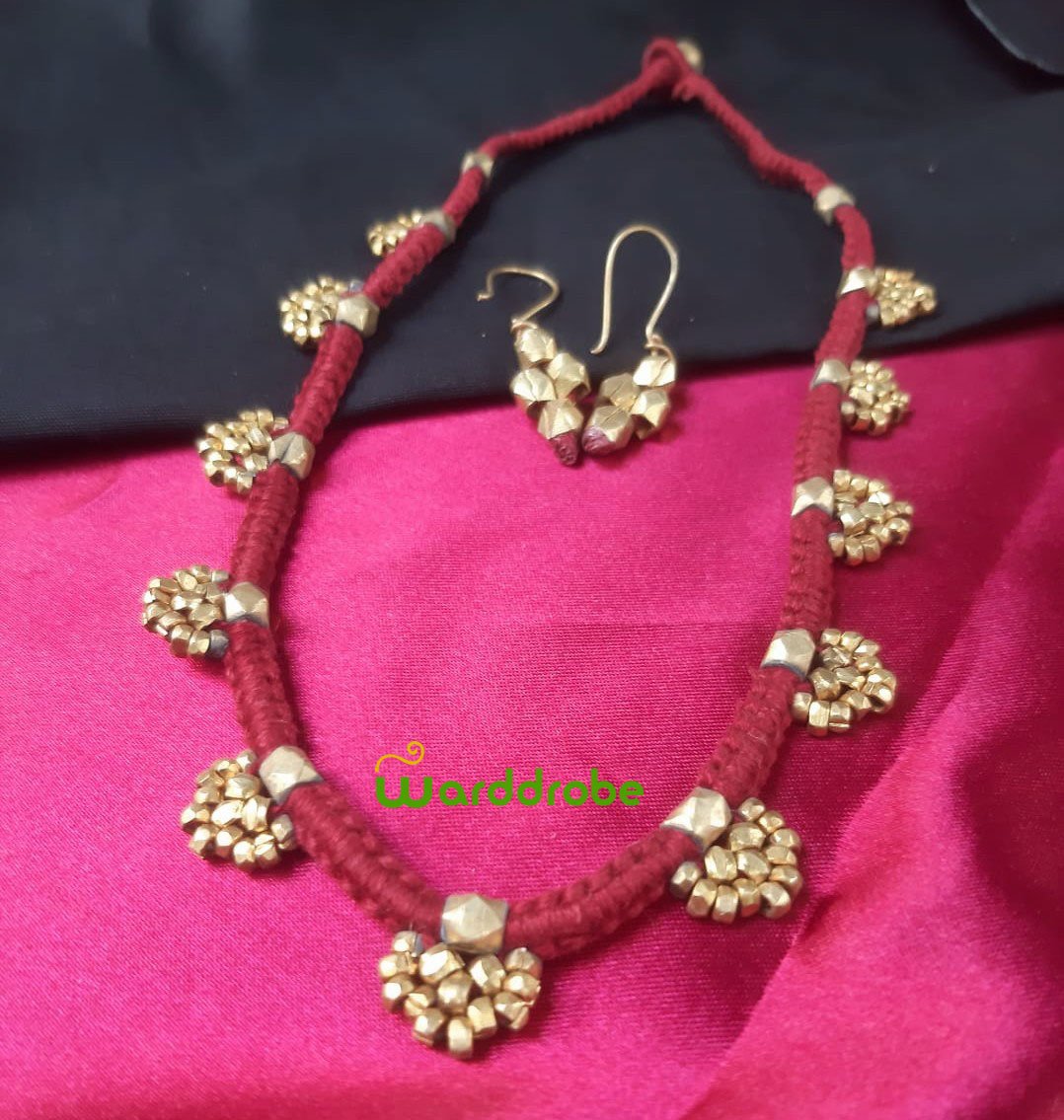 Handmade Dokra Jewellery Set - Image 2