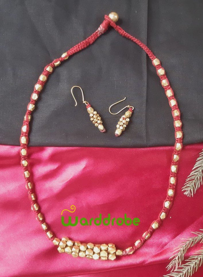 Handmade Dokra Jewellery Set - Image 2
