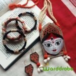 Handmade & Hand‑Painted Fabric Jewellery Set