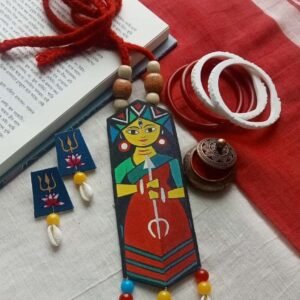 Handmade & Hand‑Painted Fabric Jewellery Set