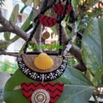 Handmade & Hand‑Painted Fabric Jewellery Set