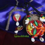 Handmade & Hand‑Painted Fabric Jewellery Set