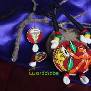 Handmade & Hand‑Painted Fabric Jewellery Set