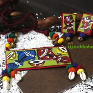 Handmade & Hand‑Painted Fabric Jewellery Set