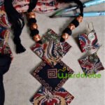 Handmade & Hand‑Painted Fabric Jewellery Set