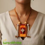 Handmade & Hand‑Painted Fabric Jewellery Set