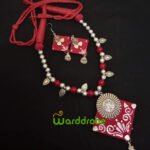 Handmade & Hand‑Painted Fabric Jewellery Set