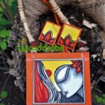 Handmade & Hand‑Painted Fabric Jewellery Set