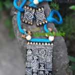 Handmade & Hand‑Painted Fabric Jewellery Set