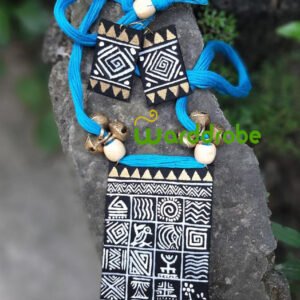 Handmade & Hand‑Painted Fabric Jewellery Set