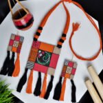 Handmade & Hand‑Painted Fabric Jewellery Set