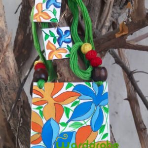 Handmade & Hand‑Painted Fabric Jewellery Set