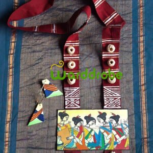 Handmade & Hand‑Painted Fabric Jewellery Set