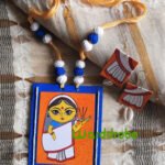 Handmade & Hand‑Painted Fabric Jewellery Set