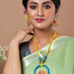 Handmade & Hand‑Painted Fabric Jewellery Set