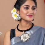 Handmade & Hand‑Painted Fabric Jewellery Set