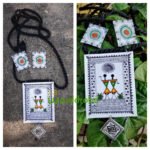 Handmade & Hand‑Painted Fabric Jewellery Set