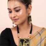 Handmade & Hand‑Painted Fabric Jewellery Set