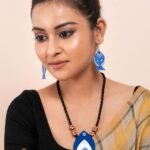 Handmade & Hand‑Painted Fabric Jewellery Set