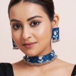 Handmade & Hand‑Painted Fabric Jewellery Set