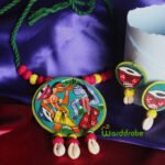 Handmade & Hand‑Painted Fabric Jewellery Set