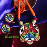 Handmade & Hand‑Painted Fabric Jewellery Set