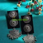 Handmade fabric jewellery earrings
