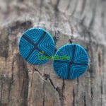 Handmade & Hand‑Painted fabric jewellery earrings