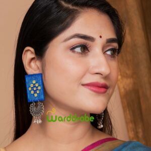 Handmade & Hand‑Painted fabric jewellery earrings