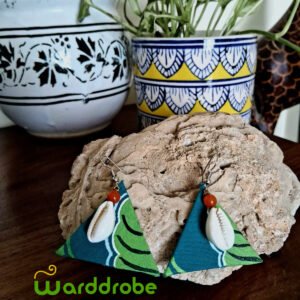 Handmade & Hand‑Painted fabric jewellery earrings