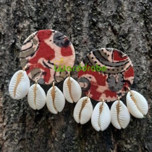 Handmade fabric jewellery earrings