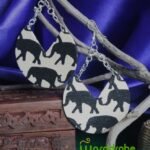 Handmade fabric jewellery earrings