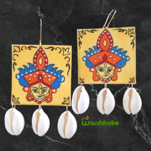Handmade & Hand‑Painted fabric jewellery earrings