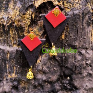 Handmade fabric jewellery earrings
