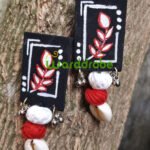 Handmade & Hand‑Painted fabric jewellery earrings