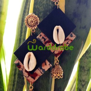 Handmade fabric jewellery earrings