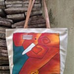 Hand Painted Canvas Shoulder Bags