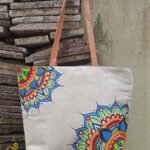 Hand Painted Canvas Shoulder Bags